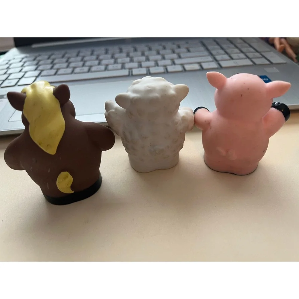 Fisher Price Little People Farm Animals, Horse Sheep Pig Figures Vintage Style